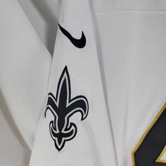SAINTS Nike Men's Black White Football-NFL Jersey On Field Short Sleeve Small - Picture 11 of 15